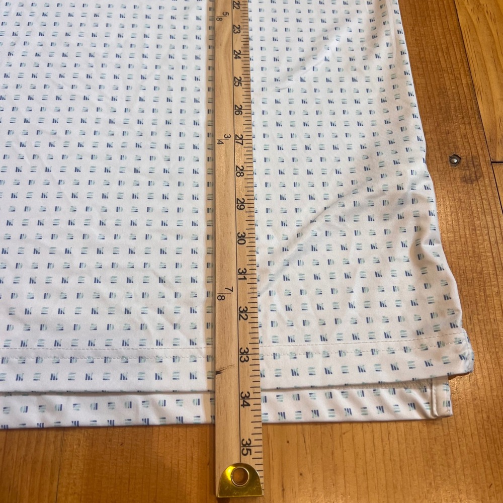 Callaway Opti-Dri Golf Polo Mens 2XLT White Blue Geometric Print Performance A10 - Picture 6 of 6